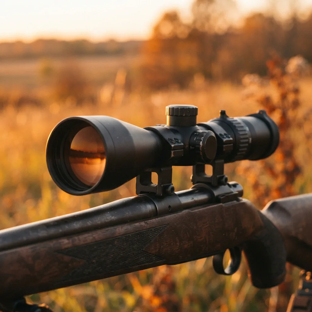 The PRO Hunter 6-18X50MM RIFLESCOPE shown in golden hour light.
