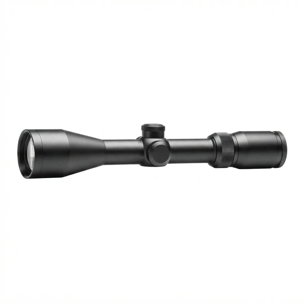 A high-resolution studio shot of the Simmons ProTarget 4-12 x 40mm Rifle Scope, emphasizing build quality.