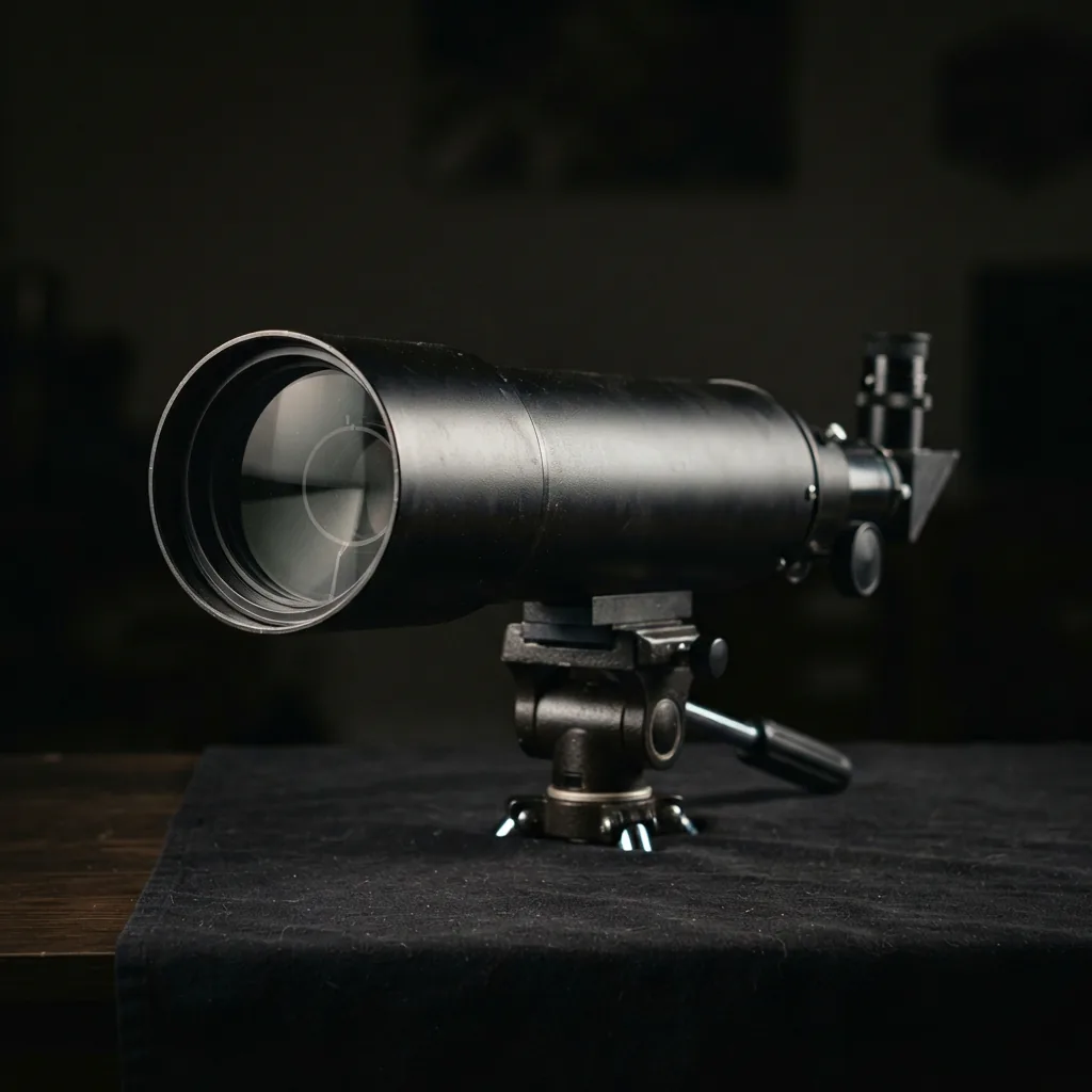 The Simmons 525 Power/60mm Refractor Telescope without its tripod.