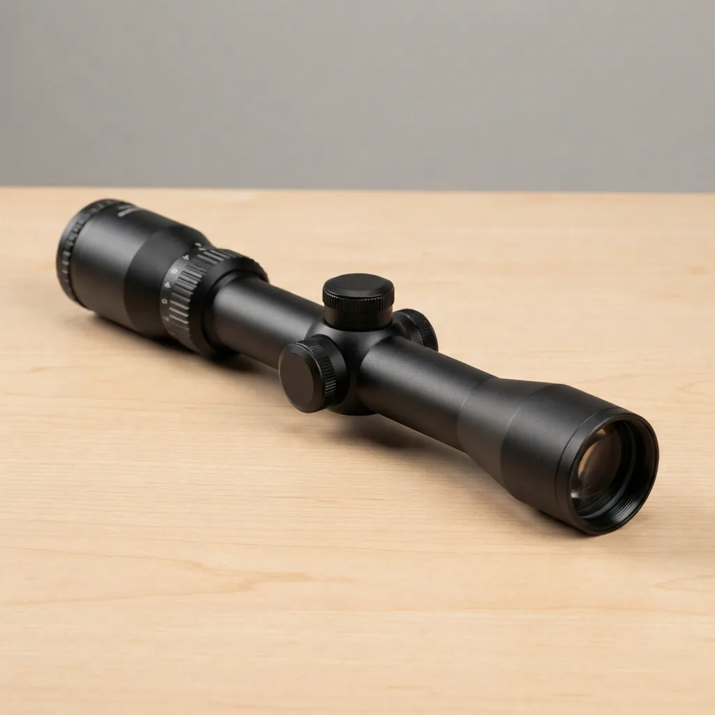 Simmons Pro Rimfire 3-9x32mm Riflescope on a wooden surface