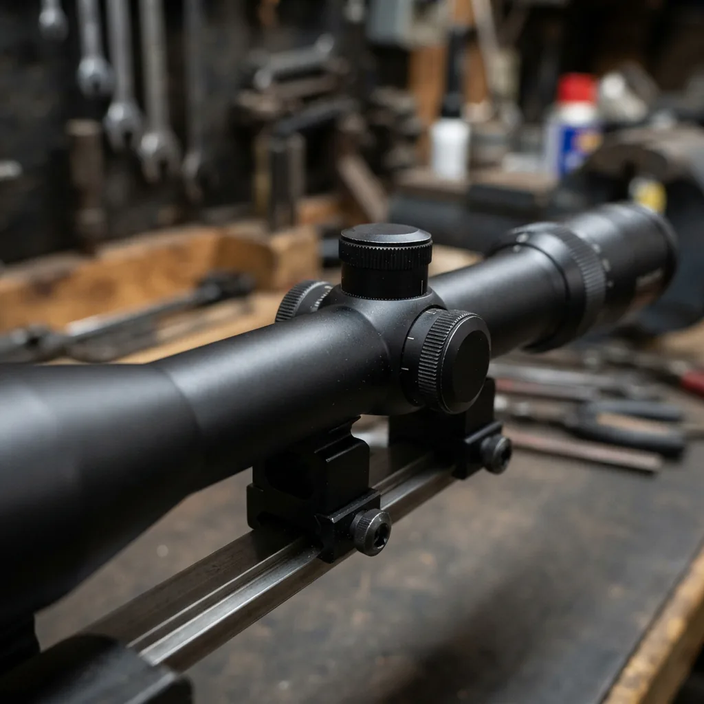 Simmons ProTarget 4-12 x 40mm 30mm Tube Riflescope, highlighting the larger tube diameter.